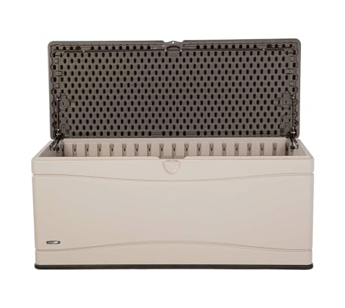 LIFETIME 60012 Extra Large Deck Box, 130 Gallon, Desert Sand/Brown