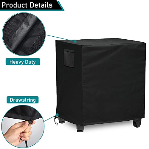 ZJYWSCH Cover for Ooni Medium Pizza Oven Table Modular, for Keter Unity 40 Gal Patio Storage Grilling Cart 32 inch Portable Prep Table Cover Outdoor Waterproof