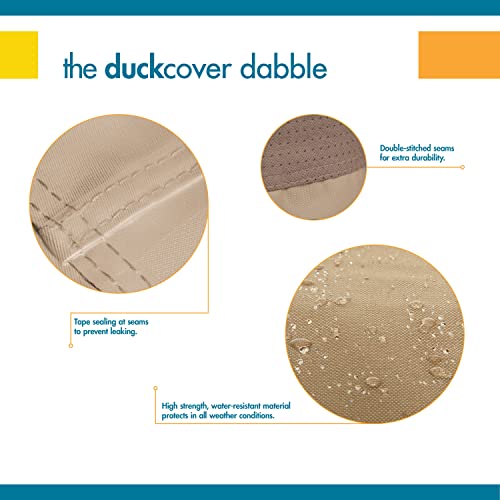 DUCKCOVERS Elegant Waterproof 60 Inch Patio Loveseat Cover, 60W x 36D x 35H, Patio Furniture Covers