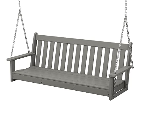 POLYWOOD GNS60GY Vineyard 60" Swing, Slate Grey