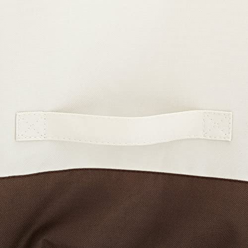 Amazon Basics 3 Seater Outdoor Sofa and Patio Furniture Cover, Waterproof, Anti-UV, Polyester, 78" x 38" x 29", Beige/Tan