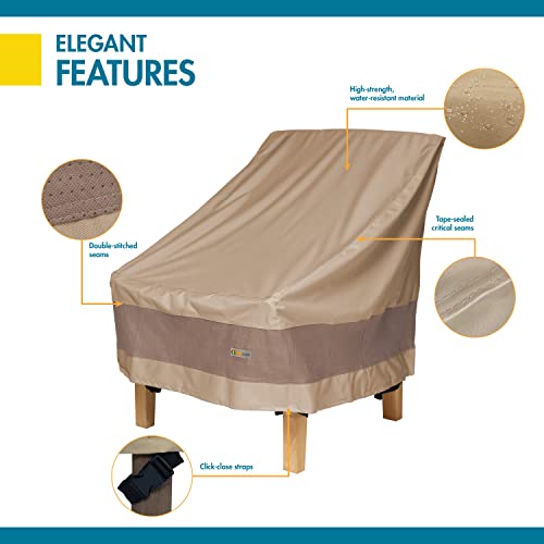 DUCKCOVERS Elegant Waterproof 32 Inch W Patio Chair Cover, Outdoor Chair Covers