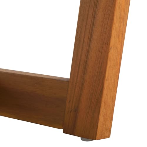 SAFAVIEH Outdoor - Lynn Coffee Table - Natural - Solid Wood - Modern Slatted Design - Ideal for Patio, Deck, Porch, Backyard, 39.4" W x 24.4" D x 11.2" H (PAT7330A)