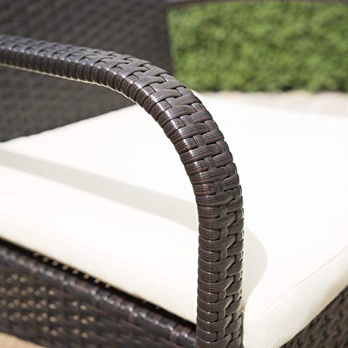 Christopher Knight Home Cordoba Outdoor PE Wicker Dining Chairs, 2-Pcs Set, Multibrown