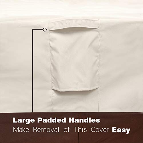 Vailge Patio Adirondack Chair Covers, Heavy Duty Patio Chair Cover, Waterproof Outdoor Lawn Patio Furniture Covers (Standard - 2 Pack, Beige & Brown)