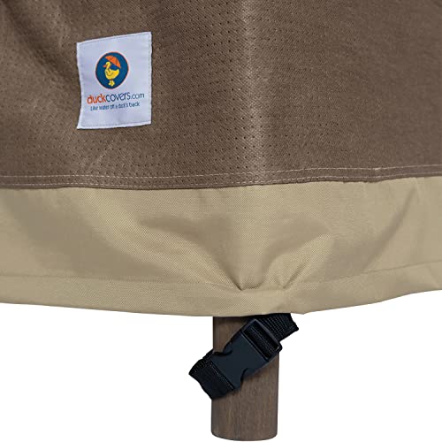 DUCKCOVERS Elegant Waterproof 60 Inch Patio Loveseat Cover, 60W x 36D x 35H, Patio Furniture Covers