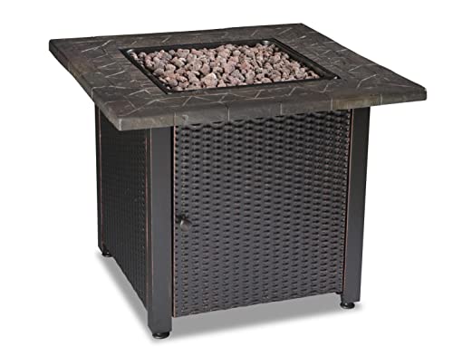 Endless Summer 30" Gas Outdoor Fire Pit Table with Resin Mantel