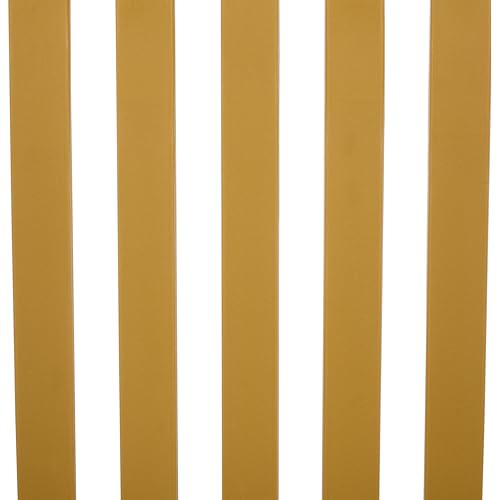 SAFAVIEH Outdoor Patio Furniture Collection – Holly Yellow Stacking Dining Armchair Set of 2, Fully Assembled Outdoor Chairs, Modern Slatted Design, Weather-Resistant Patio Seating (PAT4702E-SET2)