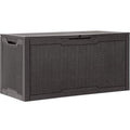 YITAHOME 100 Gallon Outdoor Storage Box, Large Water Resistant Resin Deck Box, Indoor Outdoor Lockable Storage Container for Patio, Garden, Cushions, Tools, Equipment (Dark Brown)
