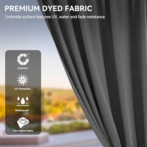 YITAHOME 12X18FT Metal Hardtop Gazebo Double Roof Canopy Galvanized Iron Aluminum Garden Gazebo Curtains Netting for Patios Backyards Decks Lawns