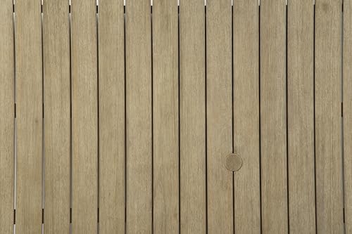 Signature Design by Ashley Clare View Outdoor Lounge Chair, All-weather Foam Cushion, Protective Finish, Eucalyptus Wood , 30" W x 35" D x 32" H, Beige