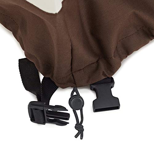 Amazon Basics Outdoor Patio Chair Covers, Waterproof, Anti-UV, Weather Resistant, Durable, Set of 2, Beige/Tan