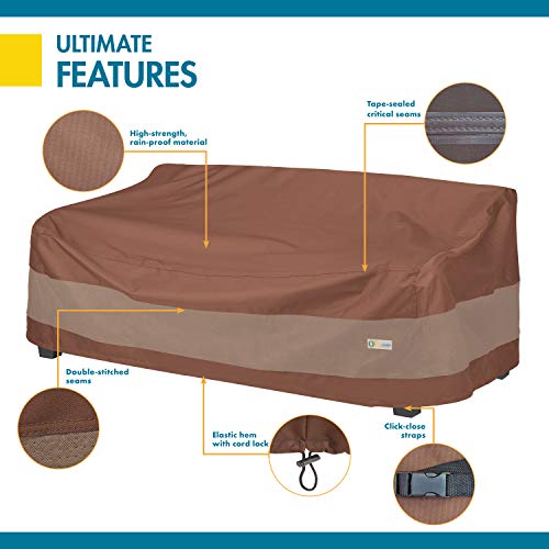 DUCKCOVERS Ultimate Waterproof 93 Inch Patio Sofa Cover, Patio Furniture Covers
