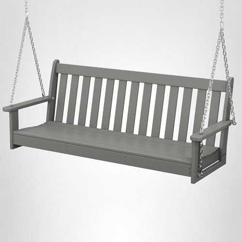 POLYWOOD GNS60GY Vineyard 60" Swing, Slate Grey