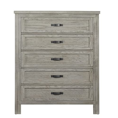 Soho Baby Hanover Premium Soft Closing 5-Drawer Dresser Chest Dresser, Oak Gray