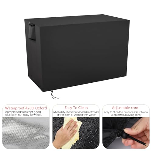Aidetech Storage Sheds Cover Fit for Devoko Outdoor Storage Cabinet, Waterproof Storage Box Storage Cabinet Cover- 48"L x 26"W x 37"H