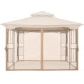 MASTERCANOPY Patio Gazebo Mosquito Netting Screen Walls ONLY (10x10, Beige)