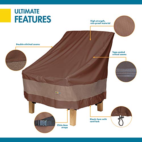 Duck Covers Ultimate Waterproof Patio Lounge Chair Cover, All Weather Protection, Durable Outdoor Lawn Patio Furniture Covers, 30W x 35D x 36H inch, Patio Chair Covers for Outdoor Furniture