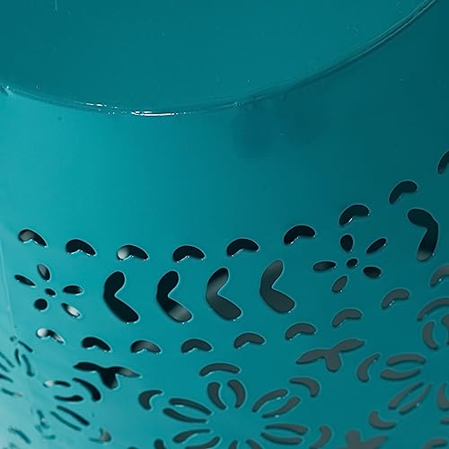 Christopher Knight Home Ruby Outdoor 12" Iron Side Table, Teal