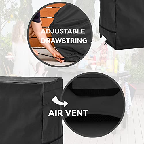 Wnanan Outdoor Prep Table Cover - Heavy Duty Waterproof Cover for Keter Unity Small Portable Table, Compatible with 36 inch Outdoor Utility Cart and Storage Cabinet