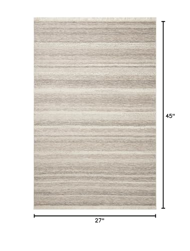 Loloi Amber Lewis Malibu Collection MAB-02 Ivory/Multi 2'-3" x 3'-9" Accent Rug