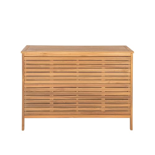 Merax Outdoor Patio Acacia Wood Cabinet, Natural Finish Storage Cabinet with 2 Drawers & Double-Door Shelf for Garden, Poolside, Patio