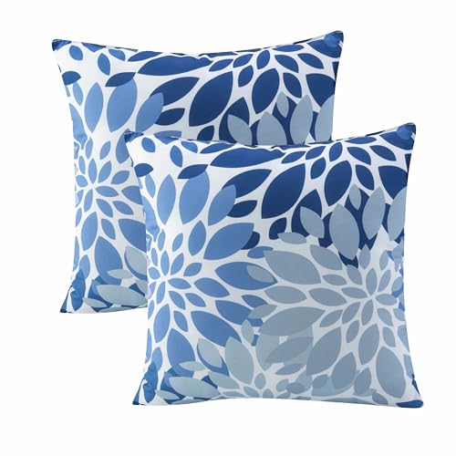 XXPILOS Outdoor Throw Pillows - Decorative Pillows with Insert Included Set of 2 Outdoor Pillows for Patio Furniture 18x18 Inch