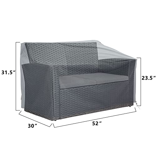 Baner Garden Patio Furniture Covers,Outdoor Furniture Cover Waterproof,Patio Furniture Set Covers for 4 Piece Outdoor Conversation Set,Patio Covers Set (Grey)