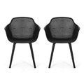 Christopher Knight Home Davina Outdoor Dining Chair (Set of 2), Polypropylene, Black