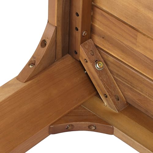 Christopher Knight Home Outdoor Dining Table Set with 2 Benches, 70" Acacia Wood Patio Table and Dual 57" Benches, Teak Finish Slatted Garden Furniture for Backyard Deck Seating 6-8 People