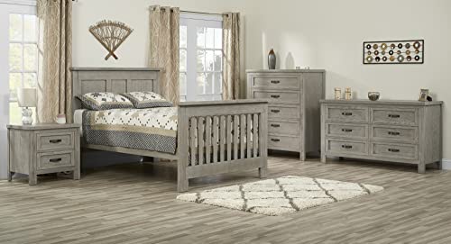 Soho Baby Hanover Premium Soft Closing 5-Drawer Dresser Chest Dresser, Oak Gray