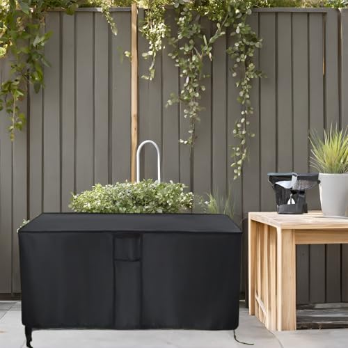 Aidetech Storage Sheds Cover Fit for Devoko Outdoor Storage Cabinet, Waterproof Storage Box Storage Cabinet Cover- 48"L x 26"W x 37"H