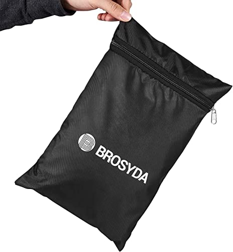 BROSYDA Patio Chair Covers for Outdoor Furniture Waterproof 2 Pack, Lawn Chair Covers 600D Heavy Duty Oxford Cloth, Large Covers for Lounge Lawn Deep Seat Black 29"W×30"D×36"H