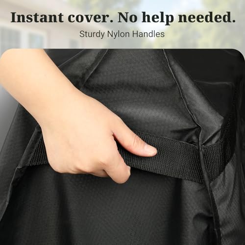 MR. COVER Outdoor prep table cover 52 inch for Keter Unity XL Outdoor Rolling Table Cart, 600D Heavy Duty Waterproof for Grill Dining Kitchen Island cart Protective, Outdoor Storage Cabinet Cover