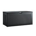 Rubbermaid Extra Large Resin Outdoor Storage Deck Box (134 Gal), Weather Resistant, Black, Deck Organization for Home/Backyard/Pool Chemicals/Toys/Garden Tools/Porch/Patio Cushions