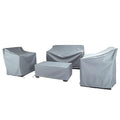 Baner Garden Patio Furniture Covers,Outdoor Furniture Cover Waterproof,Patio Furniture Set Covers for 4 Piece Outdoor Conversation Set,Patio Covers Set (Grey)