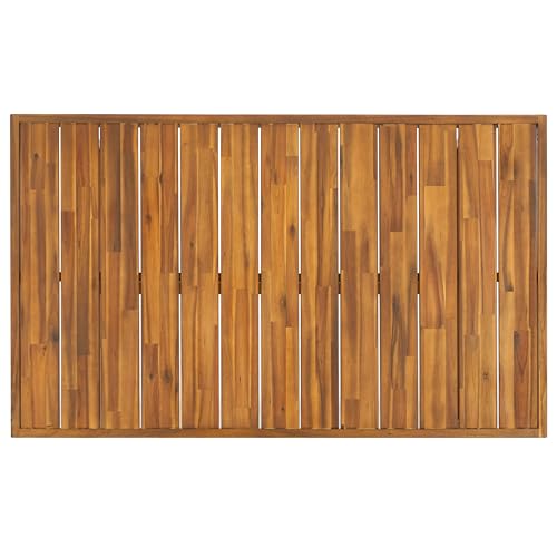 SAFAVIEH Outdoor - Duncan Natural Brown Slatted Top Solid Wood Coffee Table (PAT7331A)