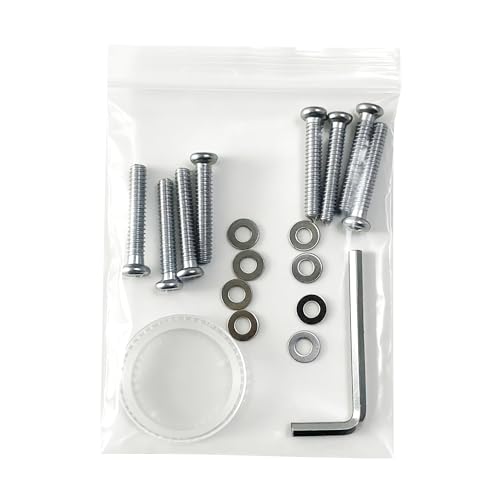 Assembly Hardware Kit for 6 Piece Patio Dining Set with Umbrella, Includes 1 Hex Wrench, 8 M6*40mm Screws, 8 12 * 6.5mm Washers, 1 Center Ring, Outdoor Furniture Replacement Parts(A/B/C/3 Accessory)