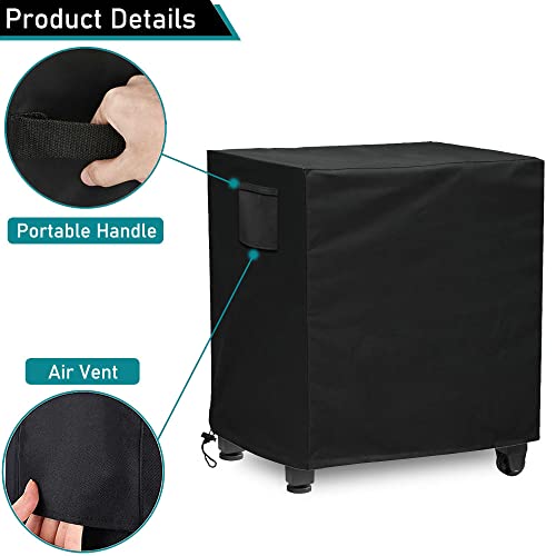 ZJYWSCH Cover for Ooni Medium Pizza Oven Table Modular, for Keter Unity 40 Gal Patio Storage Grilling Cart 32 inch Portable Prep Table Cover Outdoor Waterproof