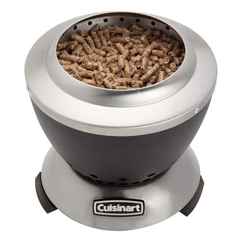 Cuisinart Cleanburn Smokeless Tabletop Fire Pit, 7.5” Lightweight Portable Smokeless Fire Pit with Removable Base for Ash & Carry Bag, Small Outdoor Heater for Patio, Camping & RV, Portable Heater