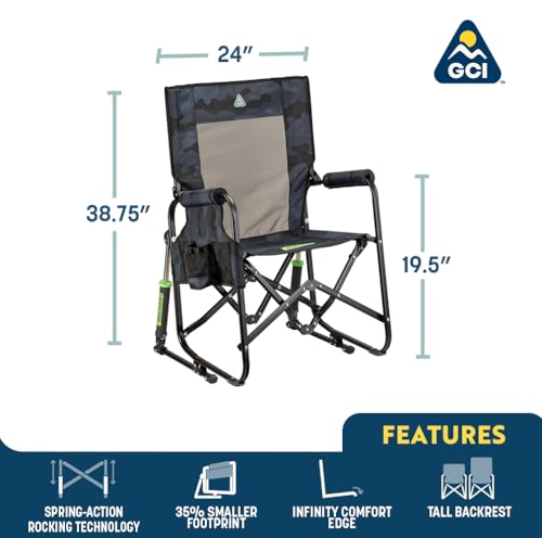 GCI Outdoor Stowaway Rocker - Stealth Camo