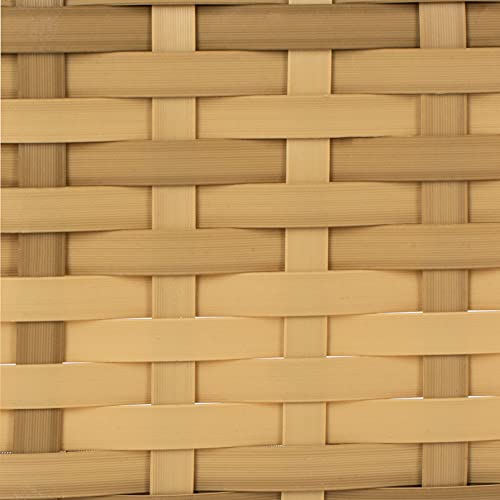 SAFAVIEH Outdoor - Bassey 4-Piece Conversation Set - Natural & White - Steel Frame with Cushion - Tropical Resort Woven Design with Glass Top Table - Ideal for Patio, Deck, Porch, Backyard (PAT7507D)