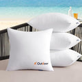 MIULEE Outdoor Pillows Set of 4 18x18 Waterproof Throw Pillow Inserts, Decorative Water Resistant Pillow Cushion for Patio and Garden