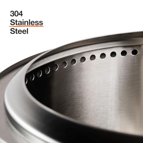 Solo Stove Bonfire with Stand | 19.5" Smokeless Fire Pit, Removable Ash Pan | Portable Stainless Steel Wood Burning Outdoor Fireplace, Ideal for 4–6 People, 21.75 lbs