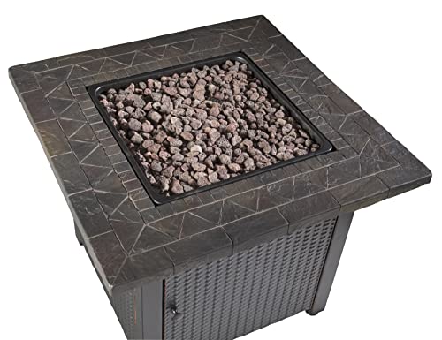 Endless Summer 30" Gas Outdoor Fire Pit Table with Resin Mantel