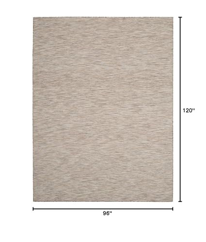 Nourison Home Positano Beige 8' x 10' Area Rug - Easy Clean, Non Shedding, Bed Room, Living Room, Dining Room, Kitchen (8' x 10')