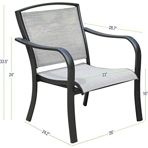 Hanover Foxhill All-Weather Grade Aluminum Lounge Chair with Sunbrella Fabric