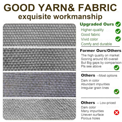 GOCAN Brazilian Double Hammock 2 Person Extra Large 330X150cm Load Capacity 600Pound Canvas Cotton Hammock for Patio Porch Garden Backyard Lounging Outdoor and Indoor XXL(Grey)
