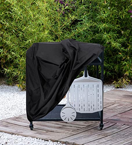 ZJYWSCH Cover for Ooni Medium Pizza Oven Table Modular, for Keter Unity 40 Gal Patio Storage Grilling Cart 32 inch Portable Prep Table Cover Outdoor Waterproof