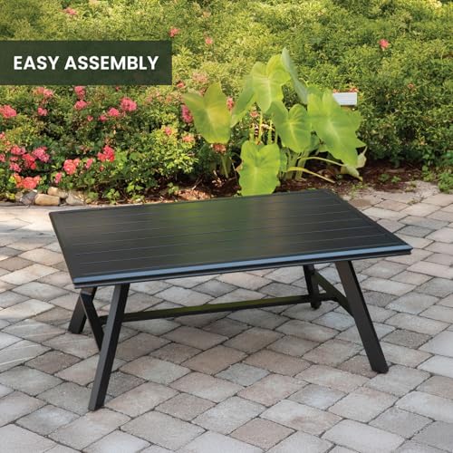 Hanover All-Weather Commercial-Grade Aluminum Slat-Top Coffee Table